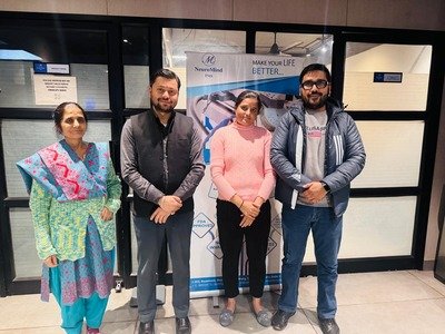 Satisfied patient after completing depression treatment program successfully